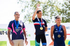 Championnat de France de triathlon L, à La Salvétat sur Agout.